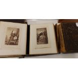 A small Victorian photo album and one other – a/f.