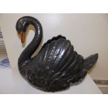 A Dartmouth Pottery black swan bowl.