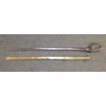 A British 1822 (54) pattern Infantry Officer's sword with numbered blade by Henry Wilkinson, Pall