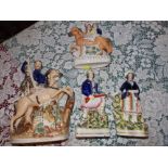 A Staffordshire equestrian group – 'Going To Market' and three others. (4)