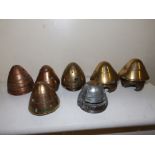 A WWI British HE shell fuse, a German Dopp fuse and five others. (7)