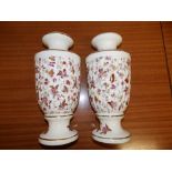 A pair of Bovey Pottery chintz pattern vases.