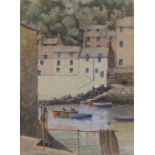 William A. Martin (1899-1988) – watercolour – Polperro, 11” x 14.5”.