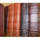 A Victorian set of 'Punch' vols 1-100 plus 9 duplicates.