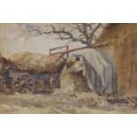 John Gutteridge Sykes (1866-1941) – watercolour – Farmyard scene, signed, 7.5” x 11.5”, together