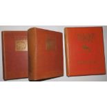 Two volumes of the 'Encyclopaedia of Sport' printed by Laurence & Bullen, red cloth, 1897 together