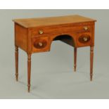 WITHDRAWN - A 19th century mahogany dressing table, fitted with a kneehole,