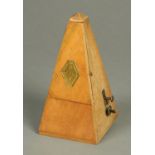 An early Victorian Maelzel Paquet metronome.