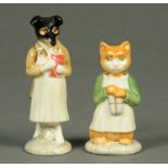 Two Beswick Beatrix Potter figures, brown backstamps, "Ginger" and "Pickles".