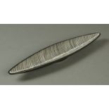 A William Murray boat shaped elongated bowl. Length 49 cm.