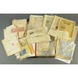 A box of Lakeland documents, bill heads, newspapers, letters, etc.