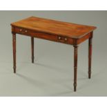 A Regency mahogany side table,