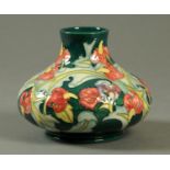 A Moorcroft vase, Leicester by Rachel Bishop, part of The William Morris Collection, First Quality.