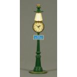 A Jaeger lamppost clock, "Rue de La Paix". Height 29 cm.