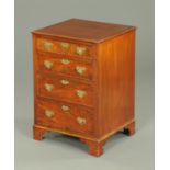 A mahogany four drawer chest, circa 1950,