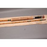 Split cane trout fly rod, 2 sections, 10'.