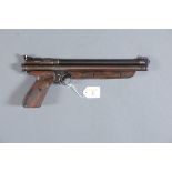 Crosman Medalist Model 1322 .22 underlever air pistol, circa 1978. Serial No. 117819610.