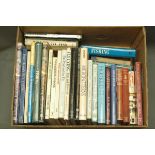 Box of 29 books on fishing, to include "Micro Patterns,