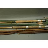 2 split cane rods,