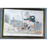 John William Wilkinson (Wilk 1906-1994), watercolour cartoon,