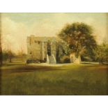 Grace E. White, oil on canvas, "Rowallan Castle".