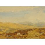 Hubert Coutts, watercolour, Lake District scene probably near Ambleside.