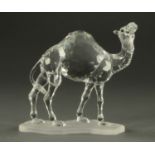 A Swarovski crystal camel, Heinz Tabertshofer. Height 11 cm, boxed.