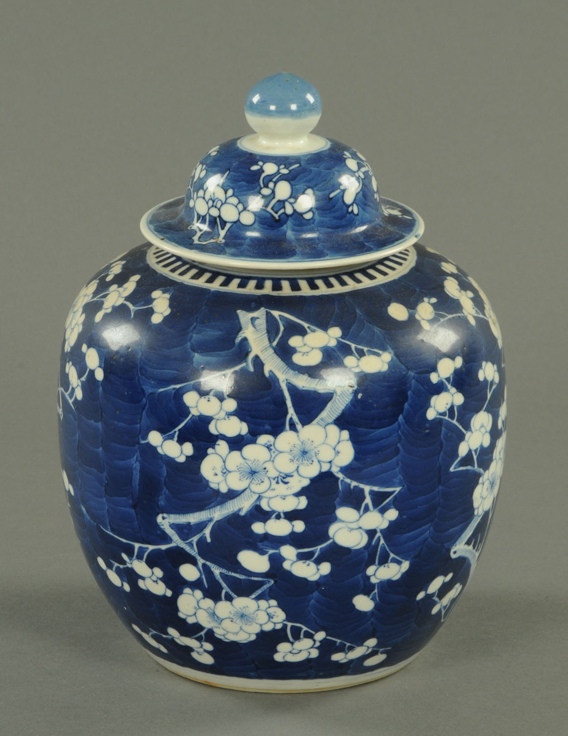 A 19th century Prunus vase, with Kangxi marks. Height 29 cm.