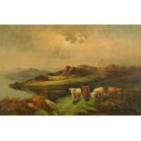 Davis, pair of oil paintings on canvas, "Loch Fyne" and "Loch Sheil".