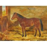 W. Wasdell Trickett, oil on canvas, "Topper". 30 cm x 39 cm, framed, signed and dated 1931.