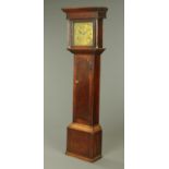 A George III oak longcase clock by E.