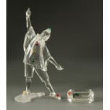 A Swarovski crystal "Harlequin", Anton Hertzinger 2001. Height 20 cm (see illustration).