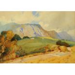 Henry Robinson Wilkinson (1884-1975), watercolour, "Sunshine and Clouds, Coniston".