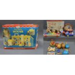 A Fisher Price "Play Family" Dolls house together with a collection of miscellaneous toys including