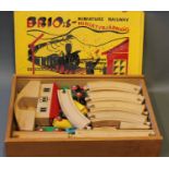 A Brio miniature railway set,