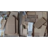 A flat packed traditional dolls house kit (1140) & a flat packed Berkeley basement kit (1200)
