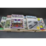 A box of railway modeller magazines