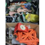 2 boxes of Action Man dolls,