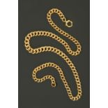 A 9 ct gold necklace, length 45 cm, 31.5 grams (see illustration).