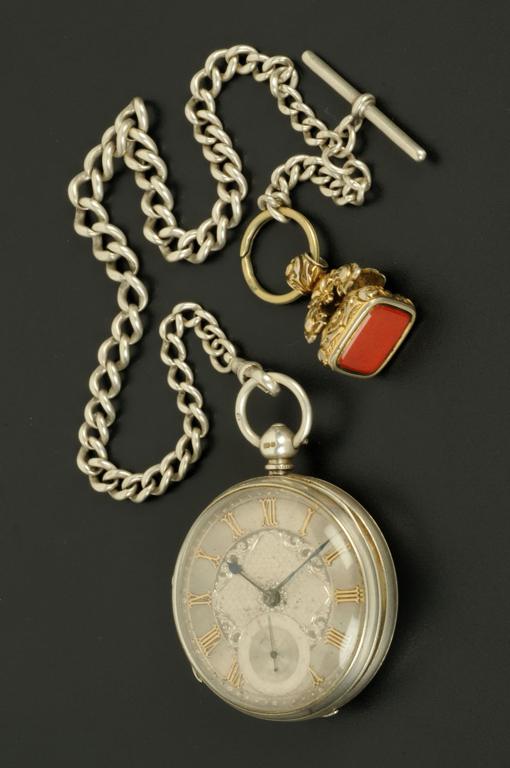 A silver cased pocket watch, London 1873, fusee by Swinburn, Whitehaven, Serial No.