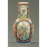 A large Japanese Hichozan Shinpo-sei porcelain vase,