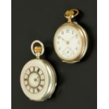 A silver cased pocket watch, by Carrington & Co.