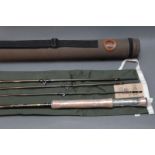 Hardy Sirrus tourt fly rod, 4 sections, 9', line 8, with Hardy rod tube.