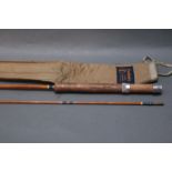 Farlows of London the Elf split cane trout fly rod, 2 sections, 6' 6", line 4-5. Serial No. 35267.