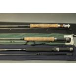 3 trout fly rods, handbuilt by GFF Blythe North Allerton 2 sections 9',