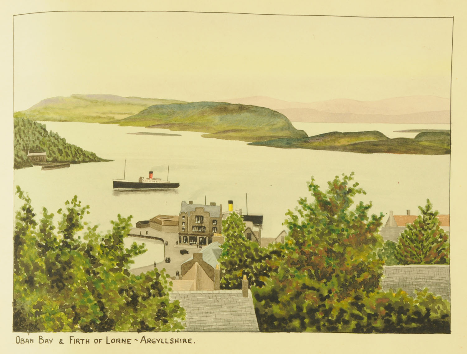Scotland by Allan Furniss 1942, portfolio album of watercolour sketches, - Image 15 of 19