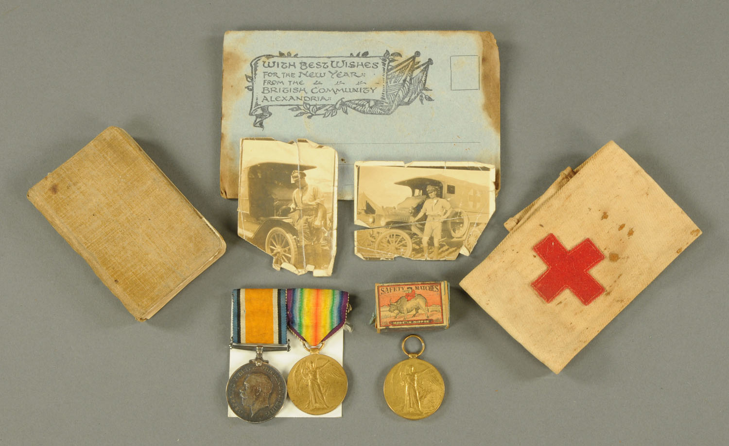 A Great War Victory and War Medals, awarded to "M2-203891 Pte. H. Little. A.S.C.