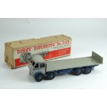 Dinky No. 503 Foden (1st type) Flat Truck with Tailboard. Pale grey. Fair Plus to Good in Fair