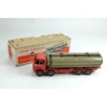 Dinky No.504 (1st Type) Foden 14-ton tanker. Red with Beige Tank. Generally Good to Very Good in