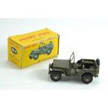 French Dinky No.80b Jeep Hotchkiss Willys. Excellent to Near Mint in Fair Box.